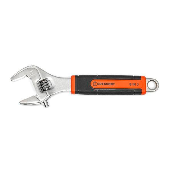 Crescent 8" Adjustable Wrench With Cushion Grip, Quick Fit Jaw