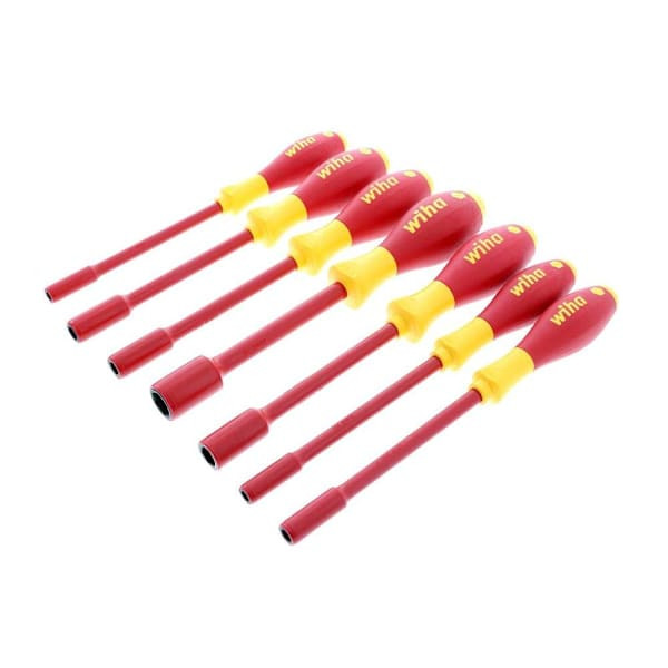 Wiha 7 Piece Insulated Softfinish Nut Driver Set - Metric