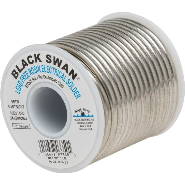 Black Swan 1 Pound Lead-Free Rosin Core Solder