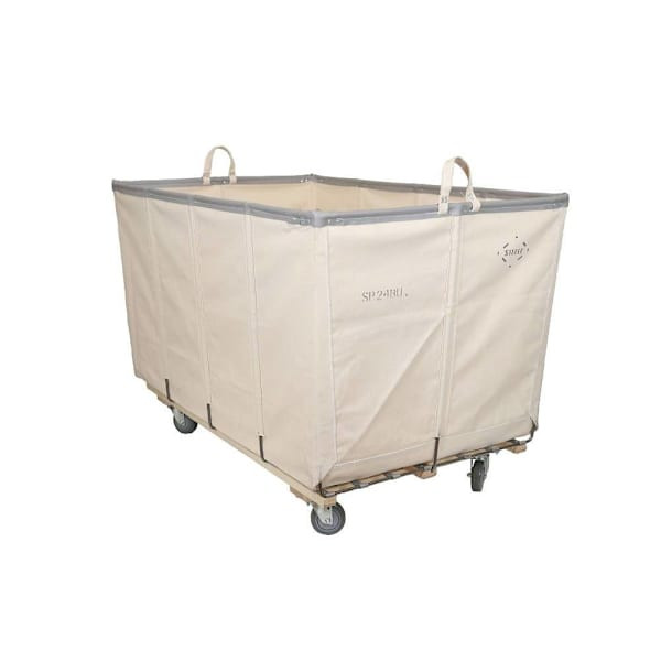 Steele Canvas Basket Corp 24bu Permanent Truck Canvas W/Grey Vinyl - 4" Casters