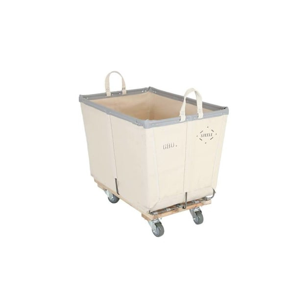 Steele Canvas Basket Corp 6bu Permanent Truck Canvas W/Grey Vinyl - 4" Casters