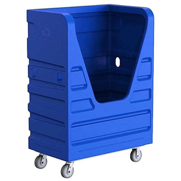 R&B Wire Products 48 Cubic Foot Blue Heavy Duty Bulk Transport Truck - 38 Bushel