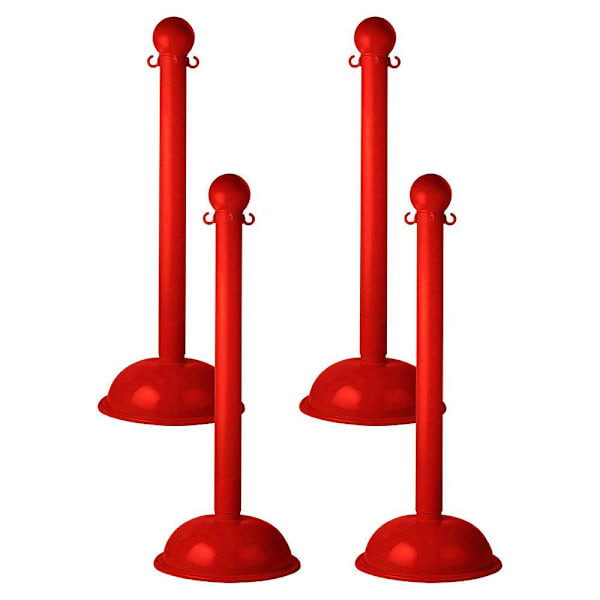 Mr. Chain Red 3" Stanchion Package Of 4
