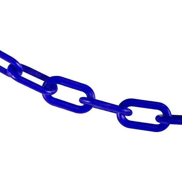 Mr. Chain 2" X 10 Traffic Blue Plastic Safety Chain