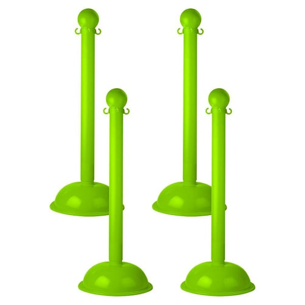 Mr. Chain Safety Green 3" Stanchion Package Of 4