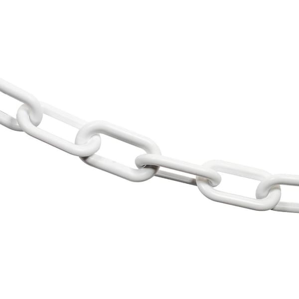 Mr. Chain 2" X 100 White Biodegradable Plastic Safety Chain