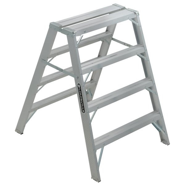 Louisville Ladder L-2032 4 Ft. 300 Lb. Aluminum 4-Step Sawhorse Ladder