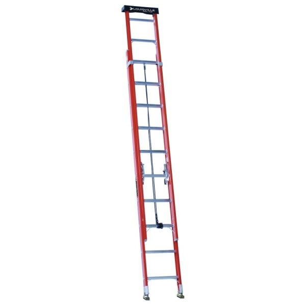 Louisville Ladder 20 Ft. Fiberglass Extension Ladder With Protop Type 1A