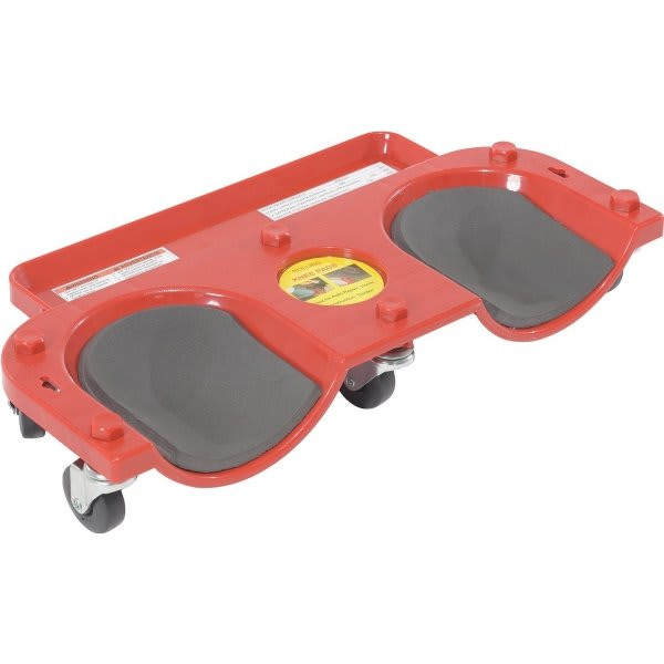 Vestil 350 Lb Capacity Rolling Knee Dolly 10 X 20.25", (2-Pack)