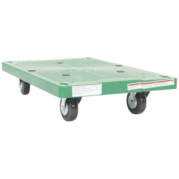 Vestil 500 Lb Capacity Plastic Dolly 30 X 18"