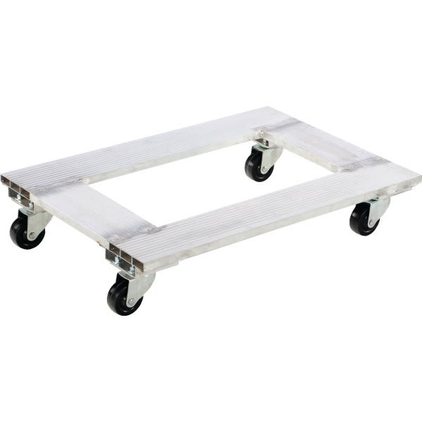 Vestil 900 Lb Capacity Silver Aluminum Channel Dolly 30" X 21"