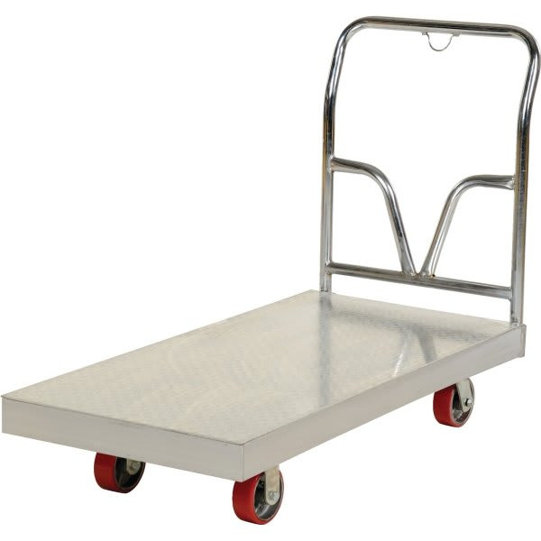 Vestil 3600 Lb Capacity Silver Aluminum Sheet Deck Platform Truck 48" X 30"