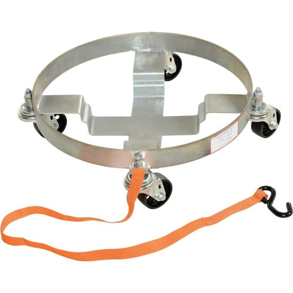 Vestil 1200 Lb Capacity Gray Steel Multi-Purpose 3-Tier Drum Dolly