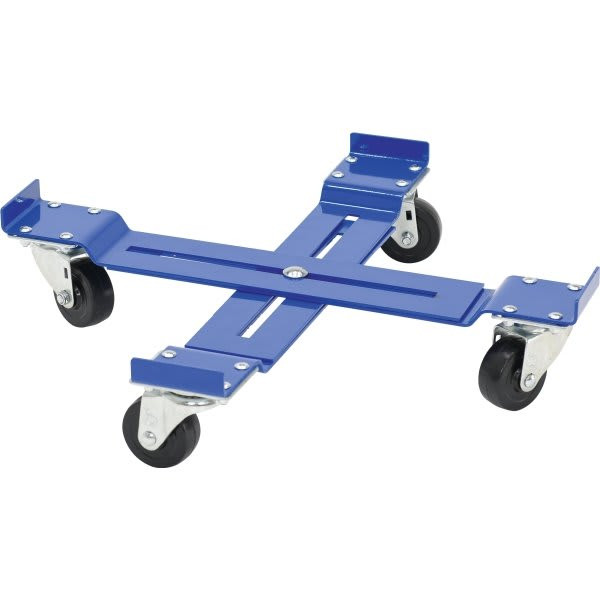 Vestil 1000 Lb Capacity Blue Steel Adjustable Moblie Drum Dolly