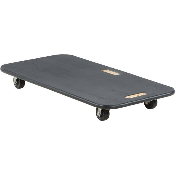 Vestil 700 Lb Capacity Black Fiber Wood Dolly 36" X 18" With Rubber Caster