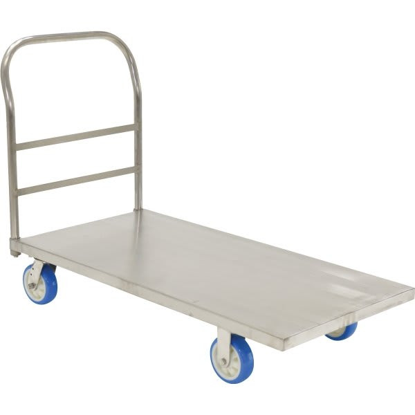 Vestil 2000 Lb Capacity Silver Stainless Steel Platform Truck 48" X 24"