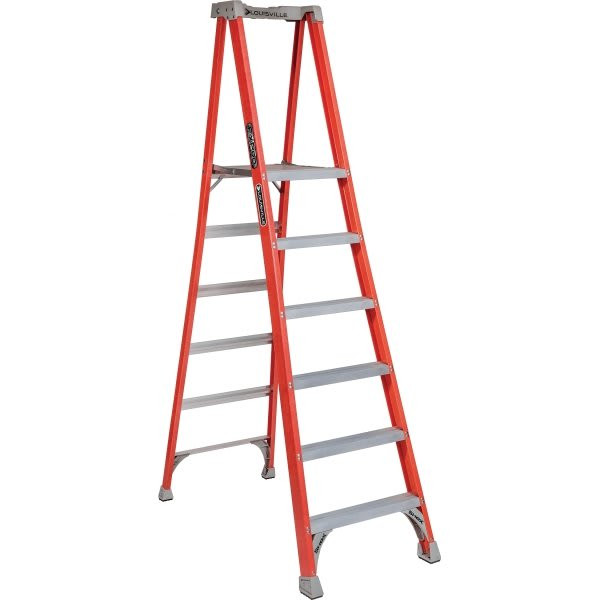 Louisville Ladder Six Foot Fiberglass Platform Step Ladder Type Ia