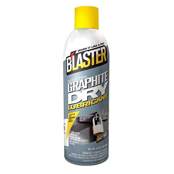 Blaster 5.5 Oz Graphite Dry Lube, Quick Drying Film