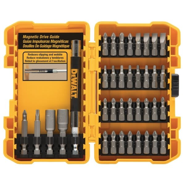 Dewalt 37-Piece Screwdriving Bit Set With Tough Case-Magnetic