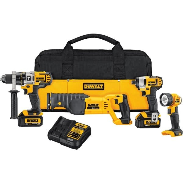 Dewalt Max 20 Volt Cordless Combo Kit W/ Accessories