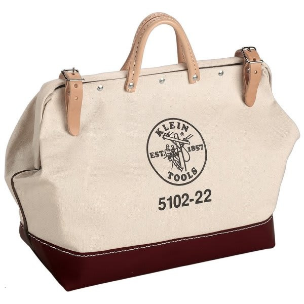 Klein Tools Beige Canvas Tool Bag 22"