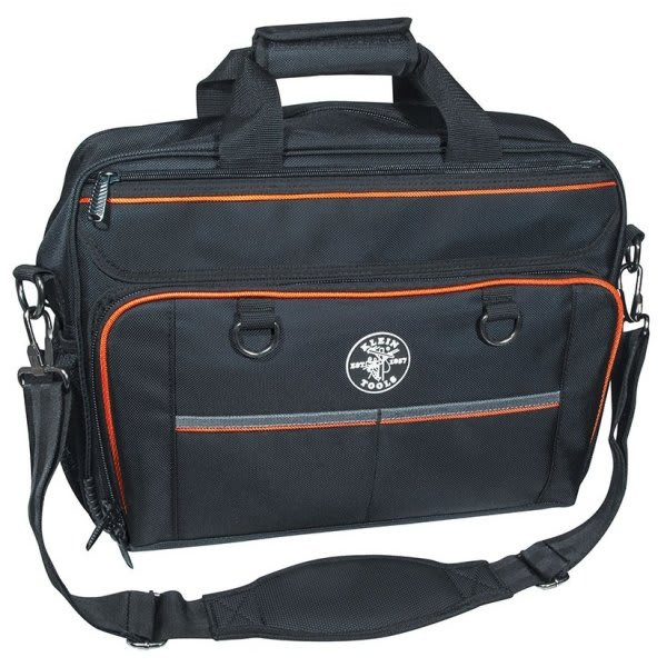Klein Tools Tradesman PRO Black/Orange Tach Bag 16"