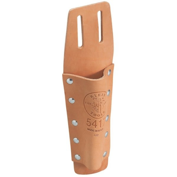 Klein Tools Tan Leather Bull Pin Holder 11" With Slotted Connection