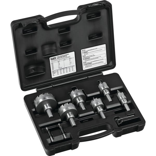 Klein Tools 8-Piece Master Electrician'S Hole Cutter Kit
