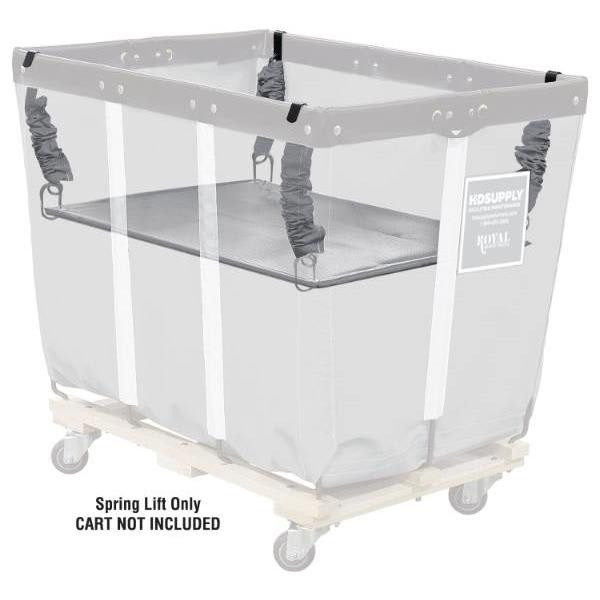 Royal Basket Trucks Spring Platform Lift For 20 Bushel Basket Truck, Gray