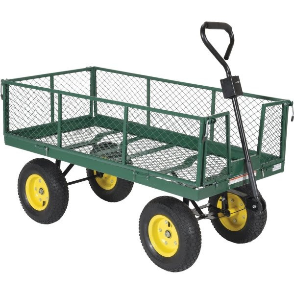 Vestil Landscape Cart With Fold Down Side 1000 Pounds