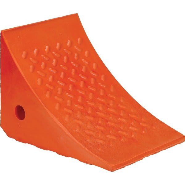 Vestil Orange Urethane Wheel Chock 7-3/4w X 10-7/8l X 7-5/8"H