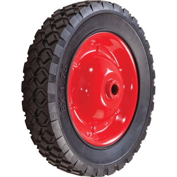 Shepherd 8" Black Rubber Grafoil Bearing Wheel