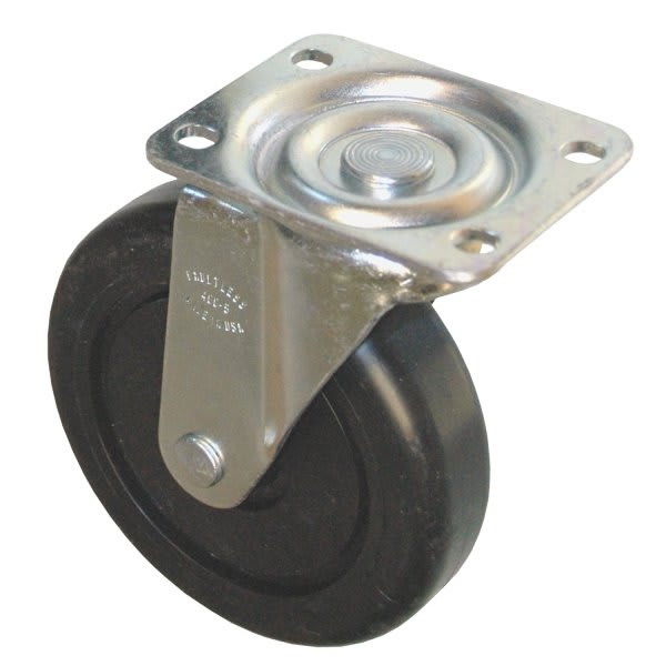 Rubbermaid Commercial 5 Inch Swivel Plate Caster W/Hardware For Rubbermaid Commercial Cube Truck