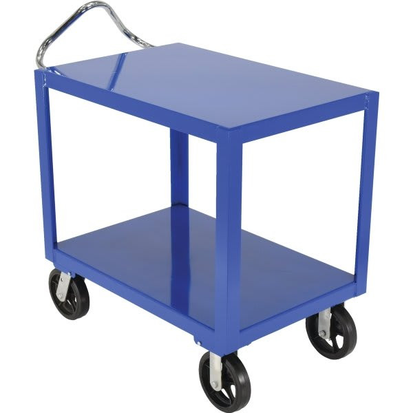 Vestil Blue Ergo Handle Cart 24 X 36" With Rubber Casters