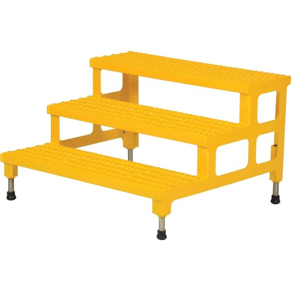 Vestil Steel 3-Step Adjustable Stand
