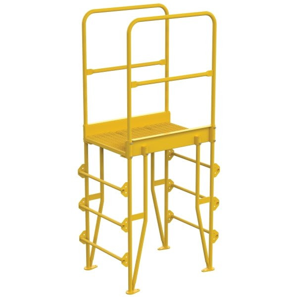 Vestil Steel 4-Step Vertical Crossover Ladder 20"