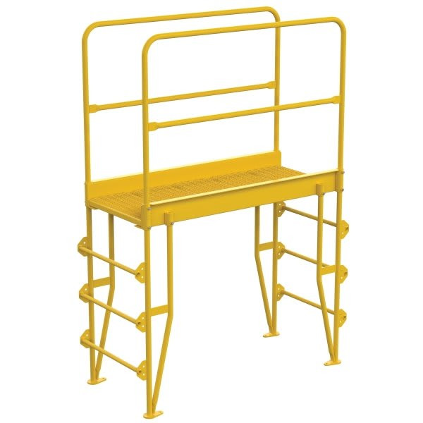 Vestil Steel 4-Step Vertical Crossover Ladder 44"
