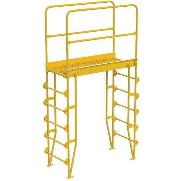 Vestil Steel 6-Step Vertical Crossover Ladder 44"