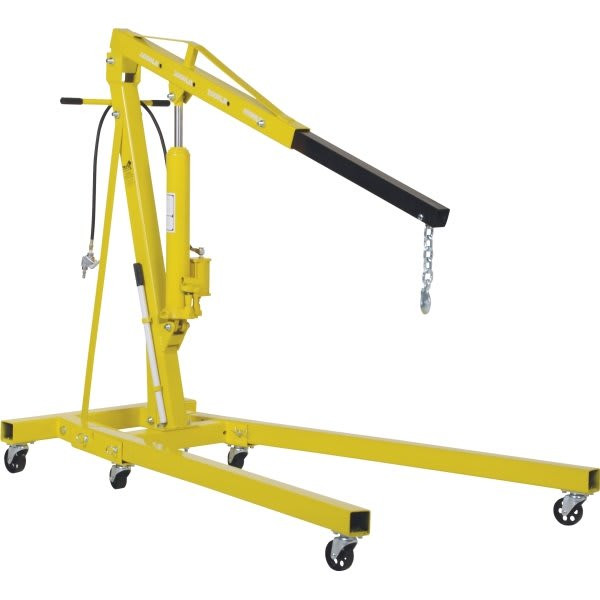 Vestil 2000 Lb Capacity Yellow Engine Hoist With Folding Legs