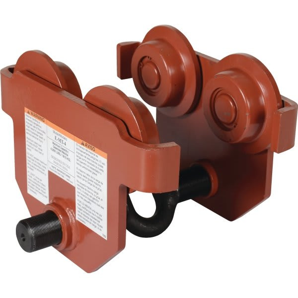 Vestil 2000 Lb Capacity Orange Push Eye Hand Trolley
