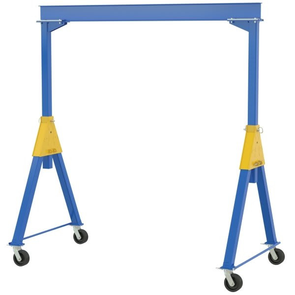 Vestil 4000 Lb Capacity Blue Steel Fixed Height Knockdown Gantry Crane 20'
