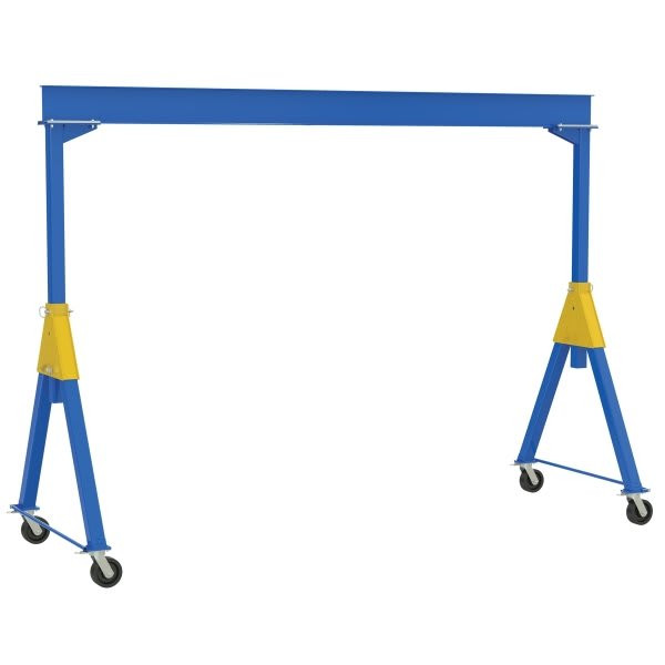 Vestil 500 Lb Capacity Blue Steel Fixed Height Knockdown Gantry Crane 8'