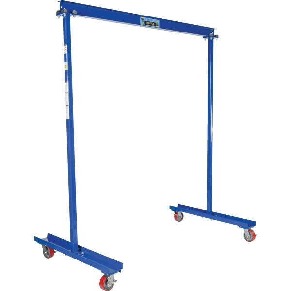 Vestil 2000 Lb Capacity Blue Portable Work Area Gantry Crane