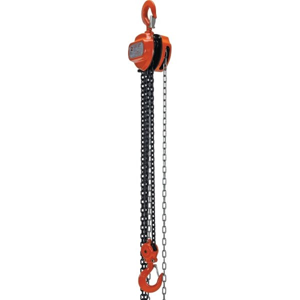 Vestil 3000 Lb Capacity Red Hand Chain Hoist 15'