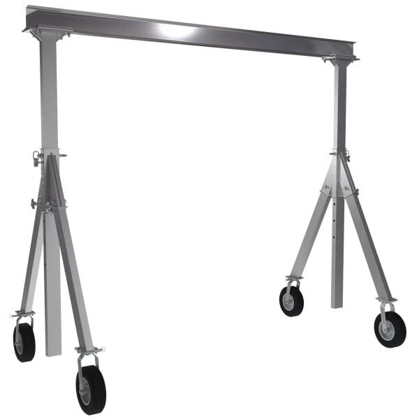 Vestil 1500 Lb Capacity Aluminum Pneumatic Caster Gantry Crane 10' X 10'