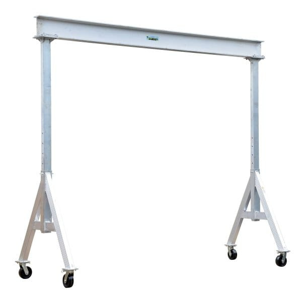 Vestil 6000 Lb Capacity Silver Aluminum Adjustable Height Gantry Crane 10' X 8'