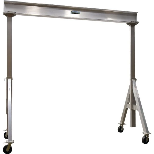 Vestil 6000 Lb Capacity Silver Aluminum Adjustable Height Gantry Crane 12' X 12'