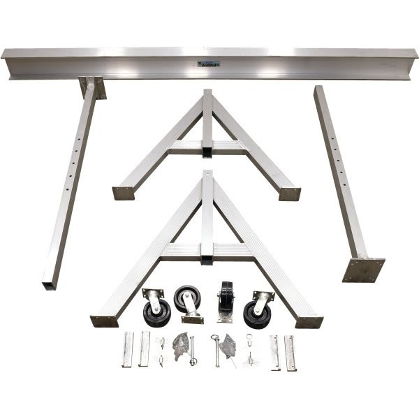 Vestil 6000 Lb Capacity Silver Aluminum Adjustable Height Gantry Crane 15' X 10'