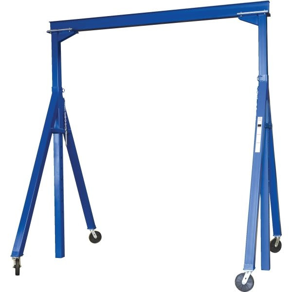 Vestil 6000 Lb Capacity Blue Steel Adjustable Height Gantry Crane 15' X 10'