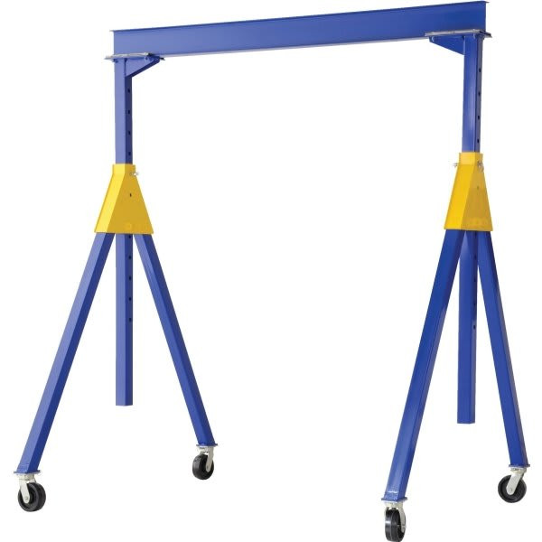 Vestil 4000 Lb Capacity Blue Steel Adjustable Knock Down Gantry Crane 10' X 12'